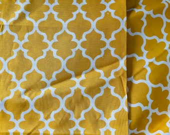 Cotton quilting gold yellow medallion Brother Sister - 1 yard
