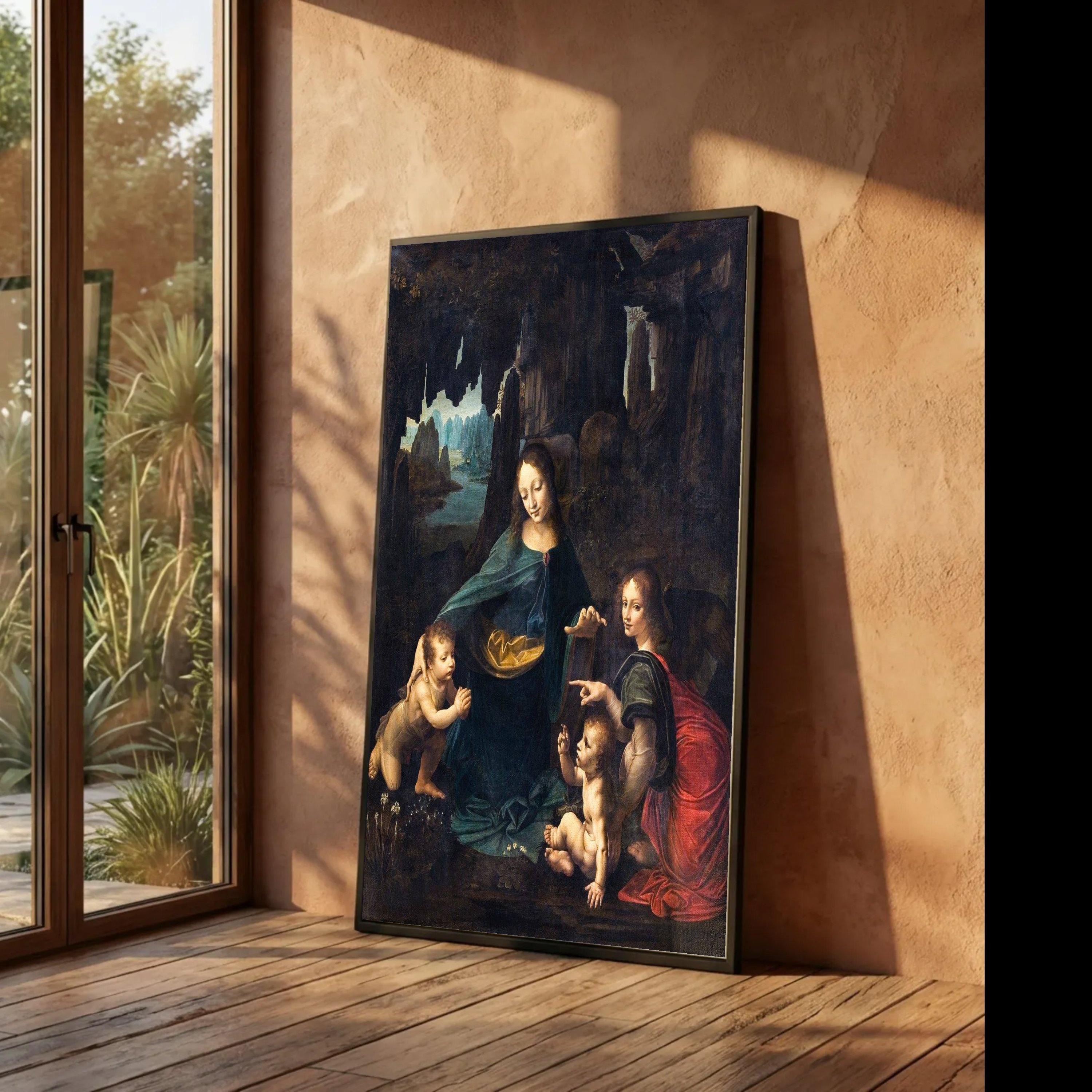 Da Vinci Renaissance Art Print: Virgin of the Rocks Canvas - Etsy
