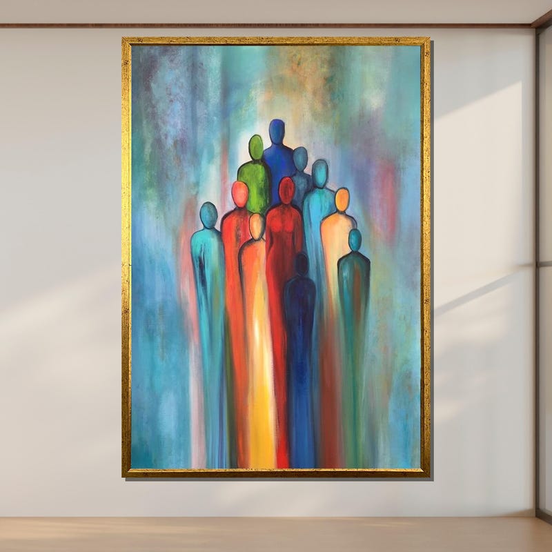 Abstract Art Human Figures - Etsy