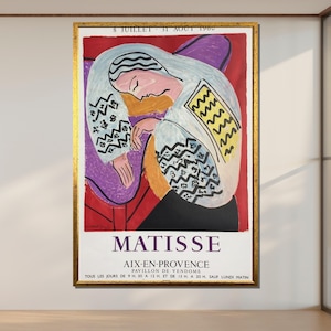 Matisse Exhibition Poster: Vintage French Art Print, 1960s