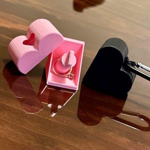 Abschließbar Ring Lagerung Schlüsselanhänger für Eheringe, Paare Schmuck, Benutzerdefinierte Verlobungsring Halter