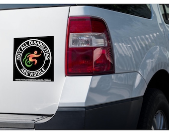 Hidden Disability Awareness Sticker: Invisible Illness Decal
