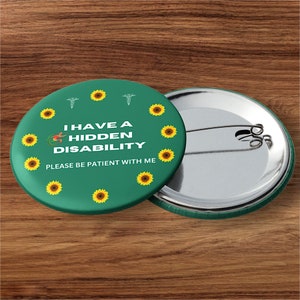 Hidden Disability Awareness Badge Set - 5-Pin Pack for Advocacy