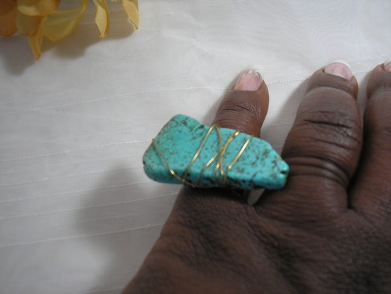 Download Items similar to Wire Wrapped Ring, Bohemian Ring, Hippie ...