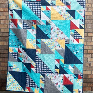 PDF Triangles at Play Quilt Pattern by Sarah Ruiz Quilts Digital Download 3 Sizes image 6