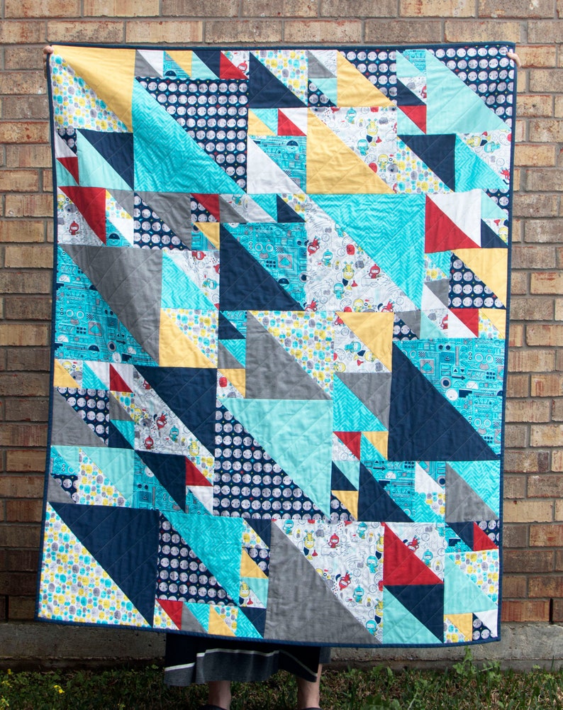 PDF Triangles at Play Quilt Pattern by Sarah Ruiz Quilts Digital Download 3 Sizes image 6