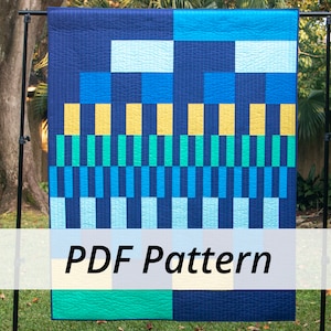PDF Split Level Quilt Pattern by Sarah Ruiz Quilts - Digital Download