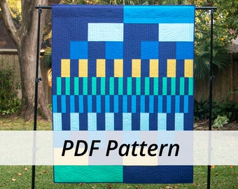 PDF Split Level Quilt Pattern by Sarah Ruiz Quilts - Digital Download