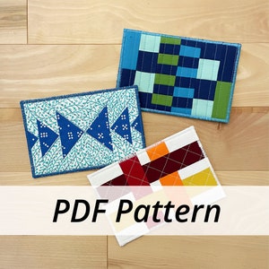 Paquete de patrones de postales de tela acolchada en PDF de Sarah Ruiz Quilts