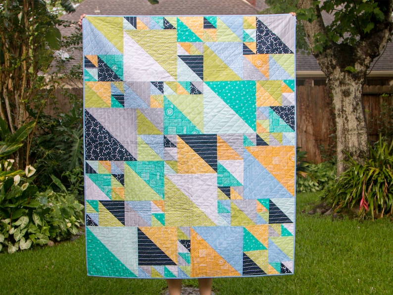 PDF Triangles at Play Quilt Pattern by Sarah Ruiz Quilts Digital Download 3 Sizes image 7