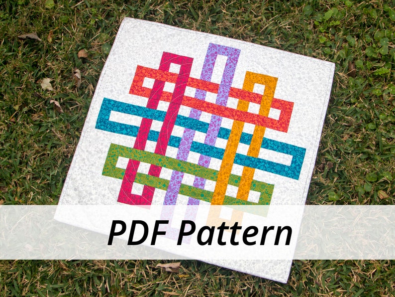 PDF Intertwined Quilt Pattern - Digital Download - Mini and Throw Sizes ...