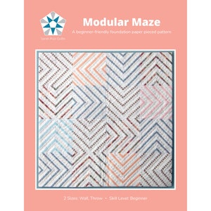 PDF Modular Maze Quilt by Sarah Ruiz Quilts Digital Download image 2