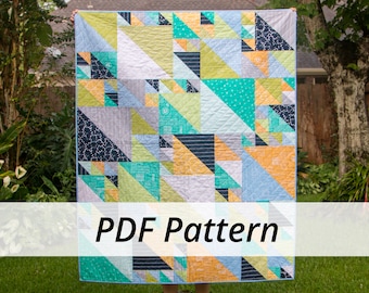 PDF Triangles at Play Quilt Pattern by Sarah Ruiz Quilts - Digital Download - 3 Sizes