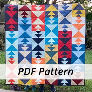 PDF Pathfinder Quilt Pattern by Sarah Ruiz Quilts Digital Download 4 Sizes image 1