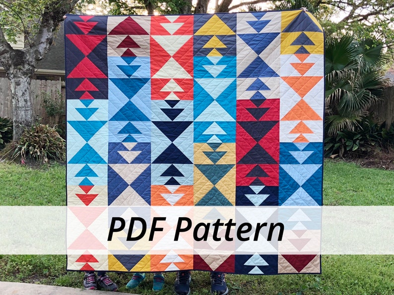 PDF Pathfinder Quilt Pattern by Sarah Ruiz Quilts Digital Download 4 Sizes image 1