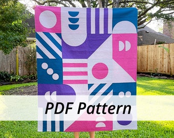 PDF Game Night Quilt Pattern by Sarah Ruiz Quilts - Digital Download