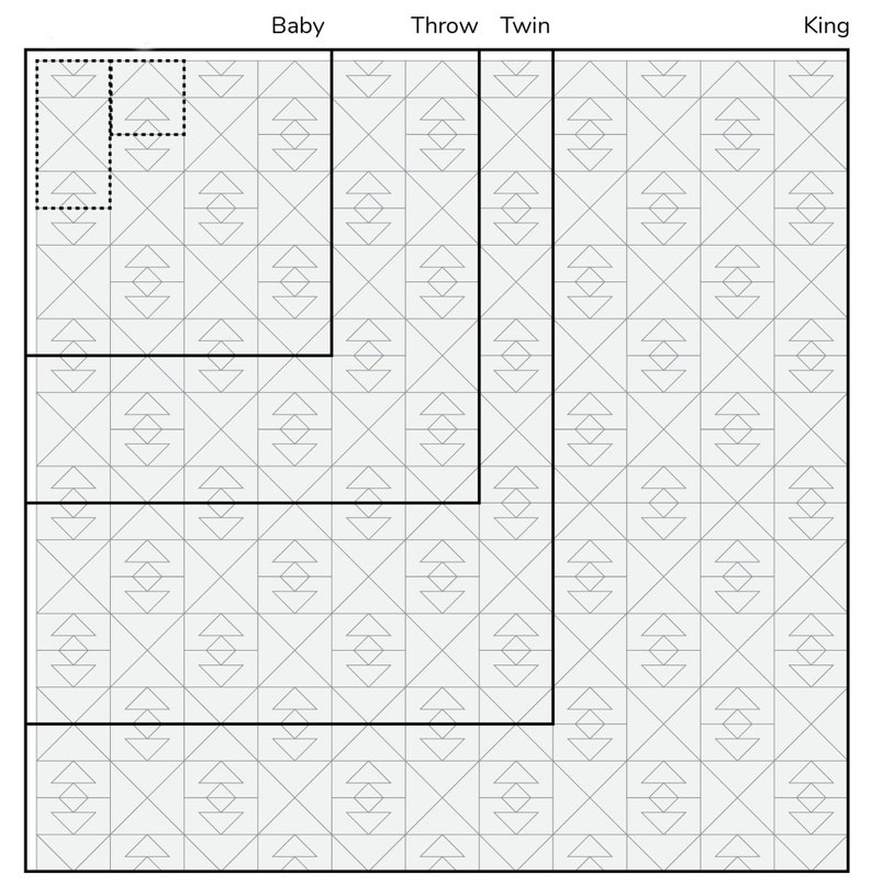 PDF Pathfinder Quilt Pattern by Sarah Ruiz Quilts Digital Download 4 Sizes image 4