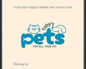 Puppy Health & Vet Organizer | 15-Page Printable PDF