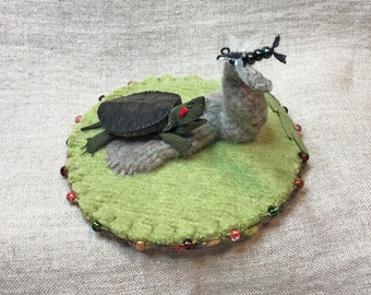 Turtle and Dragonfly Diorama