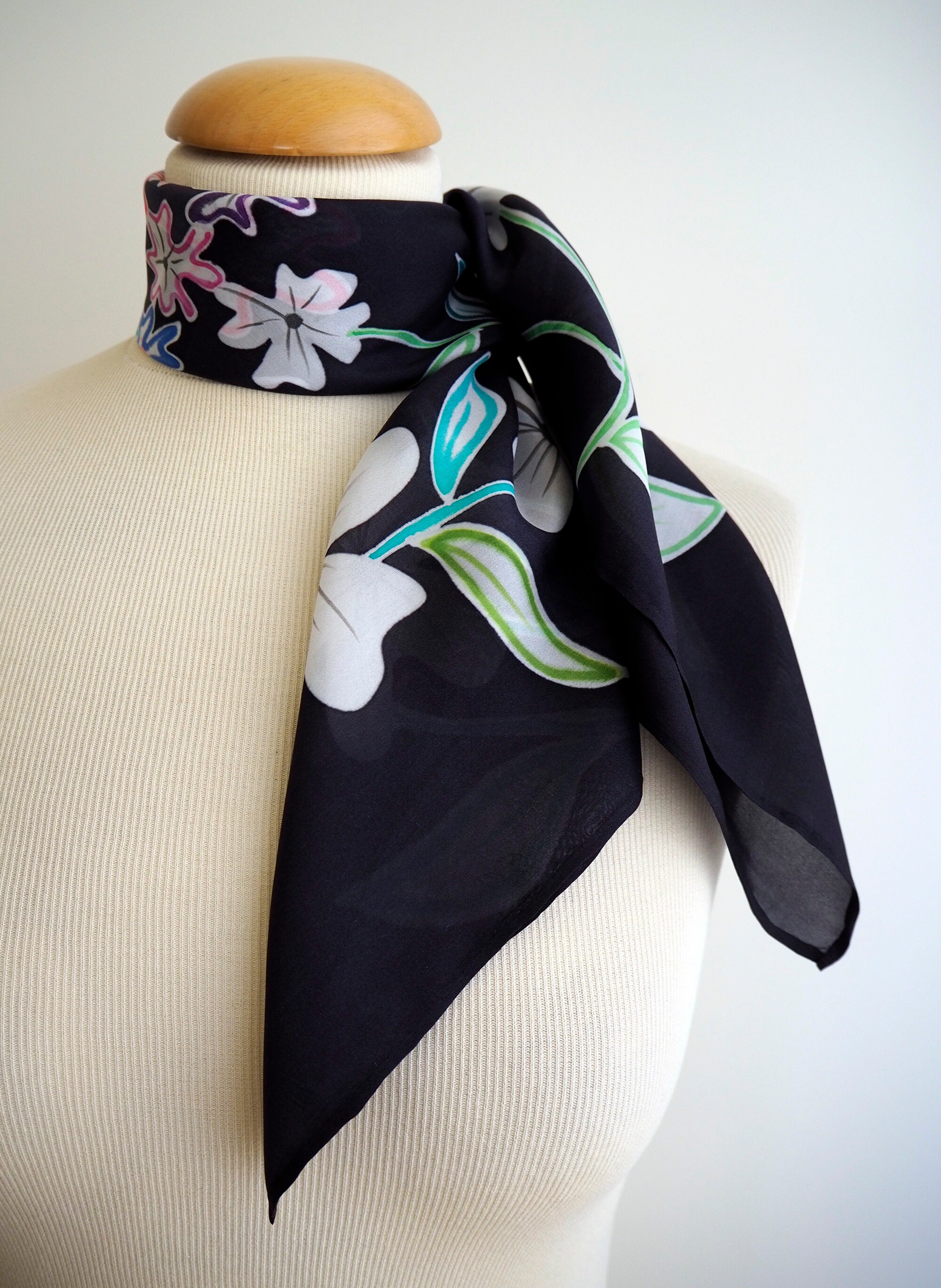 Hand-Stitched Silk Scarfette main image 1
