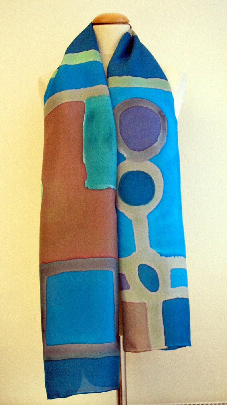 Hand Painted Silk Scarf. Hand Painted Silk Shawl. Rothko Etsy