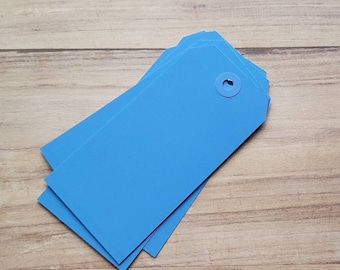Vintage Blue Hang Tag/Set of 10/Junk journal ephemera/ embellishments/paper crafting/accessories/scrapbooking/ cardmaking