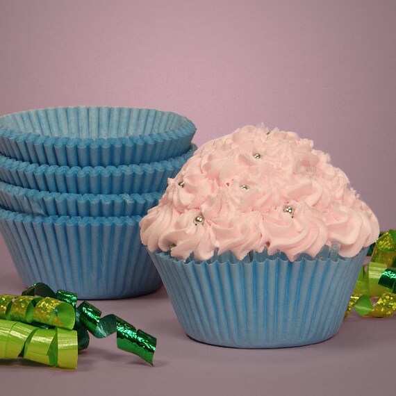 Solid Blue Cupcake Liners - Set of 25 - Paper Baking Cups Il_570xn