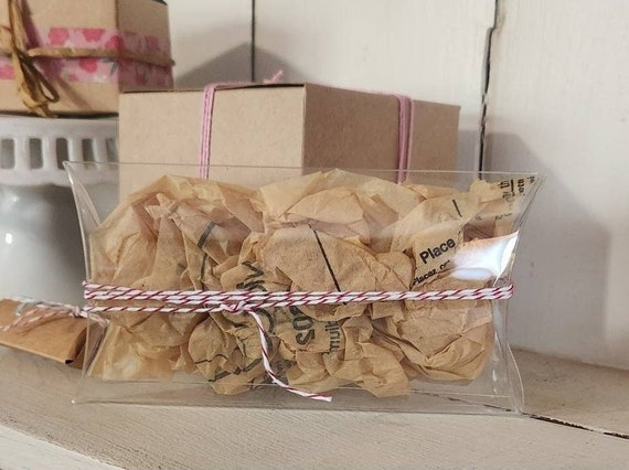 Clear Pillow Box,3 1/2 X 5 1/2, favor box set of 10, candy favor box, wedding favor box, Baked Goods Box, goody box, birthday favor Il_570xn