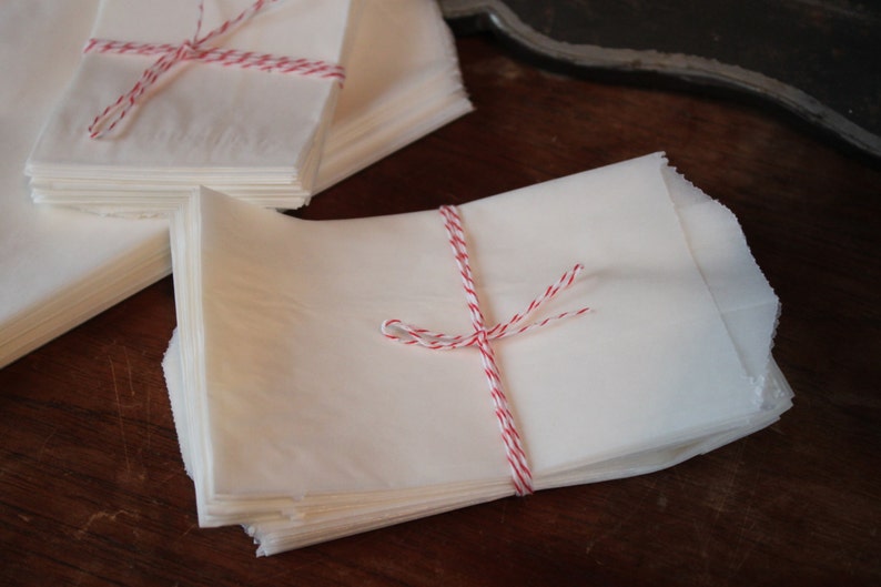 Glassine Wax Paper Bagsgift Bags 3 1/4 X 4 3/4 Lot of 50 Etsy