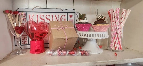 Pink Party, Princess Birthday, Create a Bundle, Straws Bakers Twine, Cupcake liners, Favor Bags, pink hot pink red valentine Il_570xn