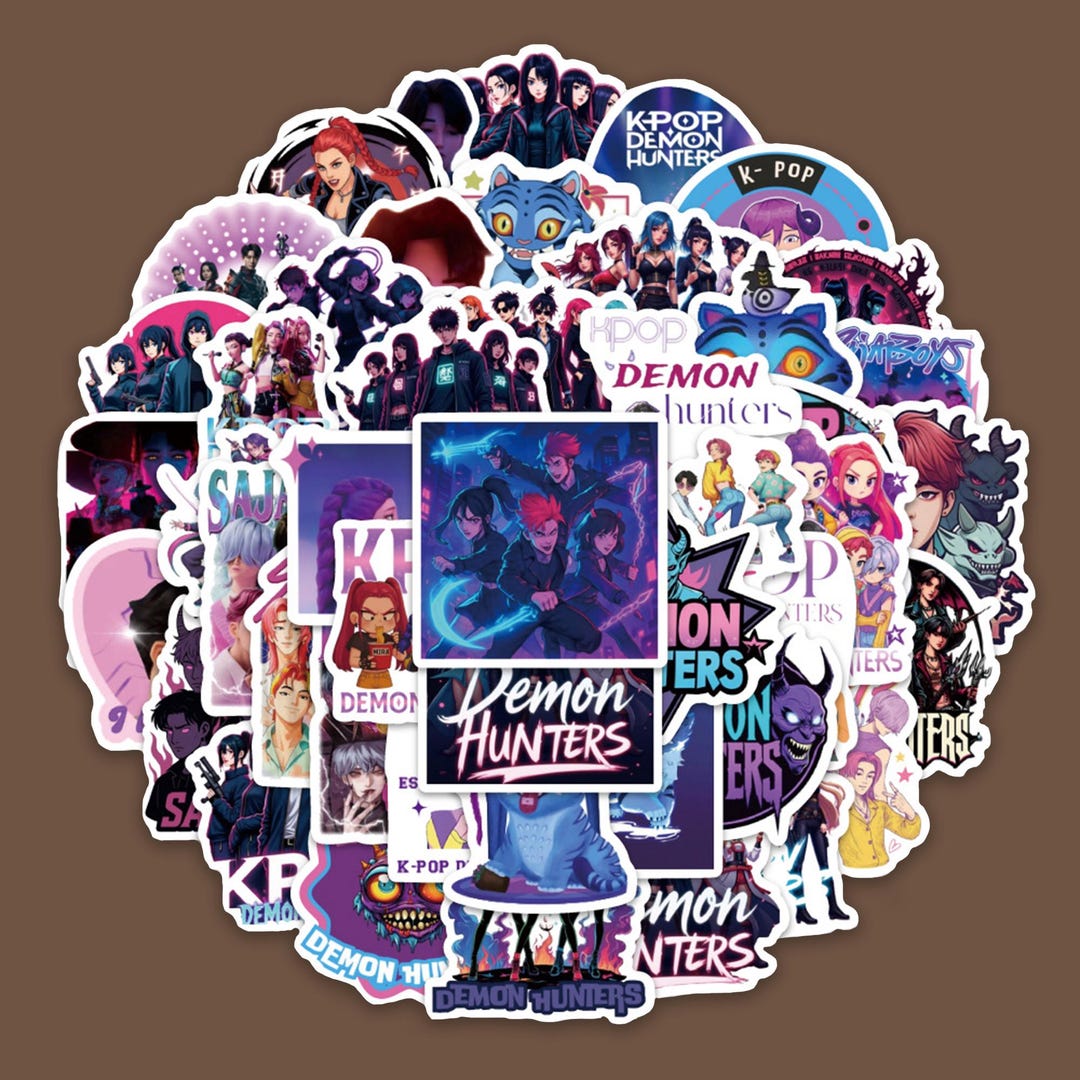 50pcs-kpop Demon Hunters Sticker,kpop Huntrix Sticker, Kpop Saja Boys ...