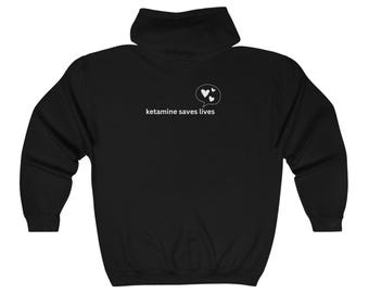 Ketamina salva vidas sudadera con capucha