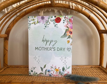 Printable Mother’s Day card. Instant digital download. Mom greeting card. diy card.