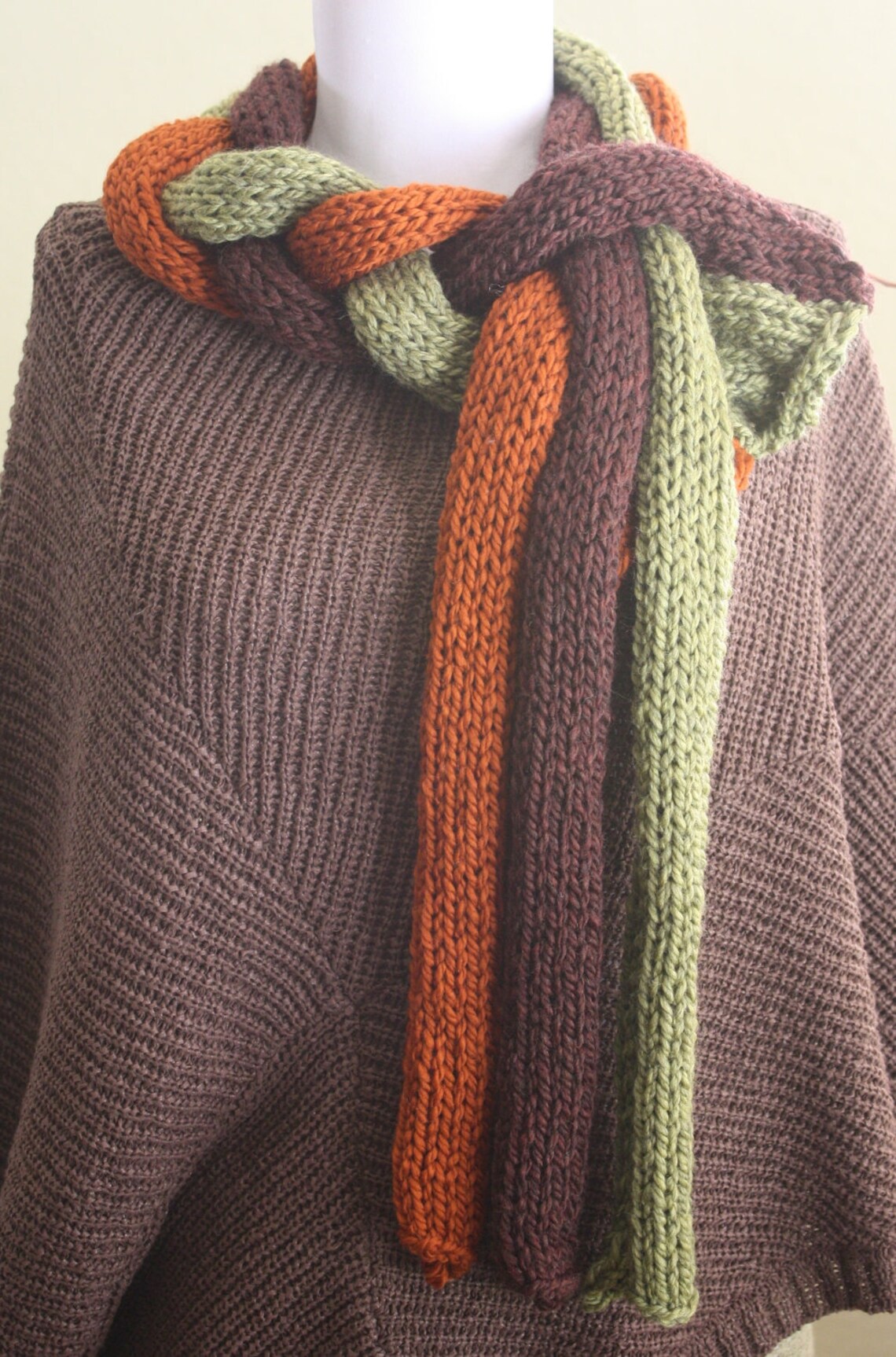 Knitting Pattern PDF twisted Roots Scarf by Dandoh, Yumiko Alexander