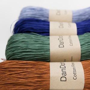 Cotton Fine Yarn, Light Fingering weight, by DanDoh, Yumiko Alexander image 1