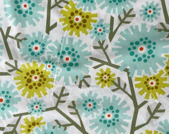 Heather Bailey Fabric by the 1/2 yard Clementine Dandybloom Aqua PWHB051 FREE SHIPPING OOP