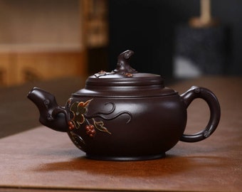 Full Handmade Yixing Zisha Teapot [Grape Pot] 350ml (Gift Box Included) [YIQIN TEAWARE]