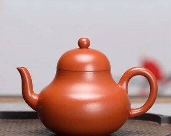 Yixing Zisha Teapot [Si Ting Pot] | Full Handmade | Chinese Purple Clay Teapot | Gongfu Teapot