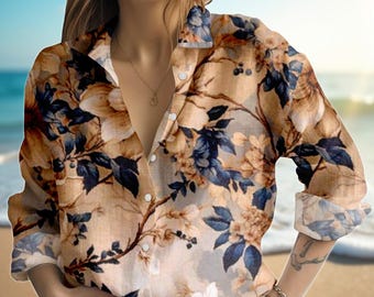 Chemisier Femme Maurices Taille S - Rayures Vertes - Manches Courtes - Occasion En Très Bon état