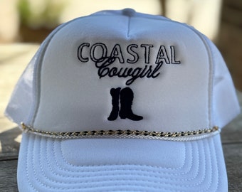 Coastal Cowgirl Trucker Hat,Woman's Trucker Hat, Trucker Hat Women