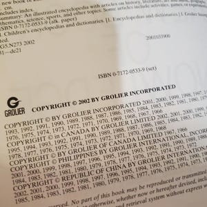 Vol 1 A ~ The New Book of Knowledge Encyclopedia 1A image 3