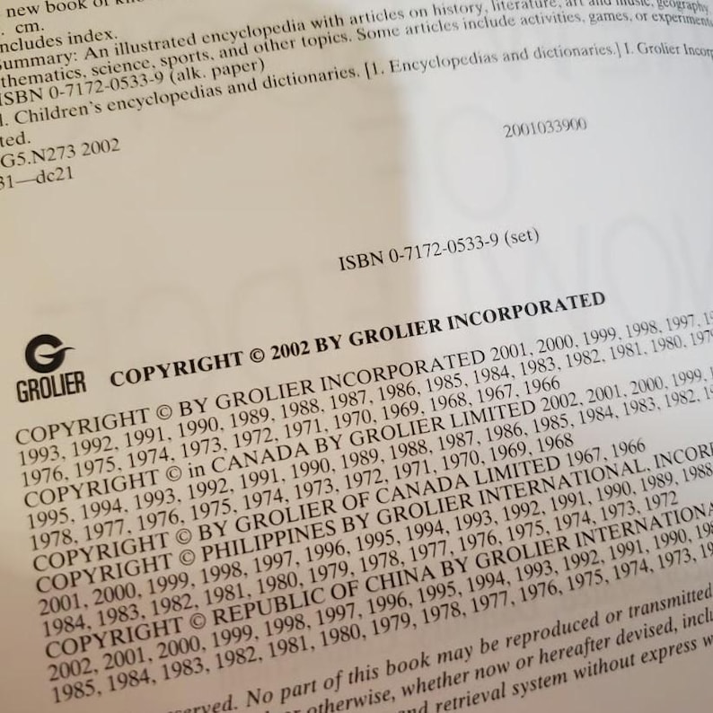 Vol 1 A ~ The New Book of Knowledge Encyclopedia 1A image 3