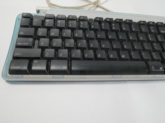 Vintage Apple USB Keyboard Blue Imac Power Mac M2452 Tested Works