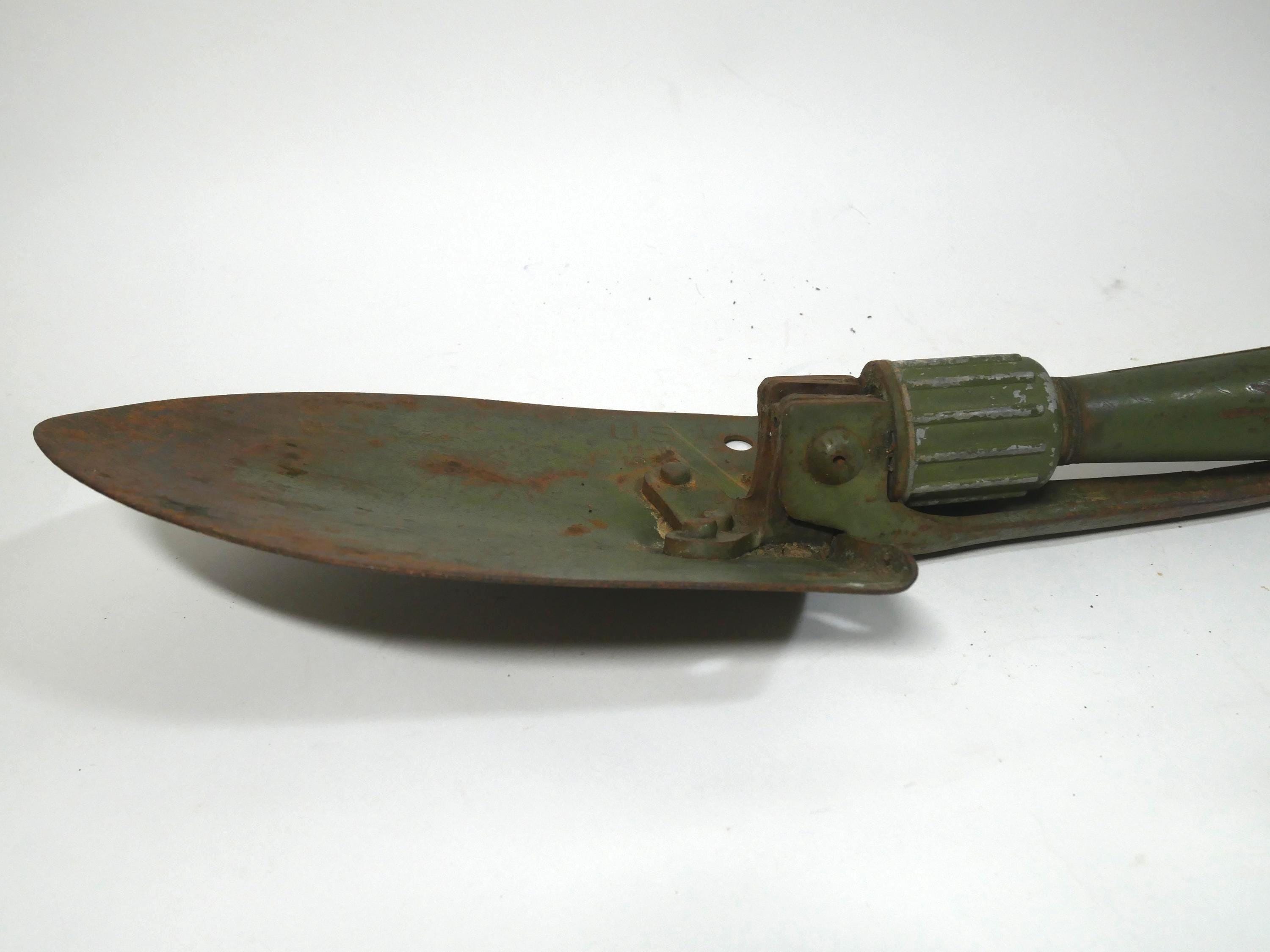 Vintage Original War US Army Entrenching Field Shovel W/ Pick H-W