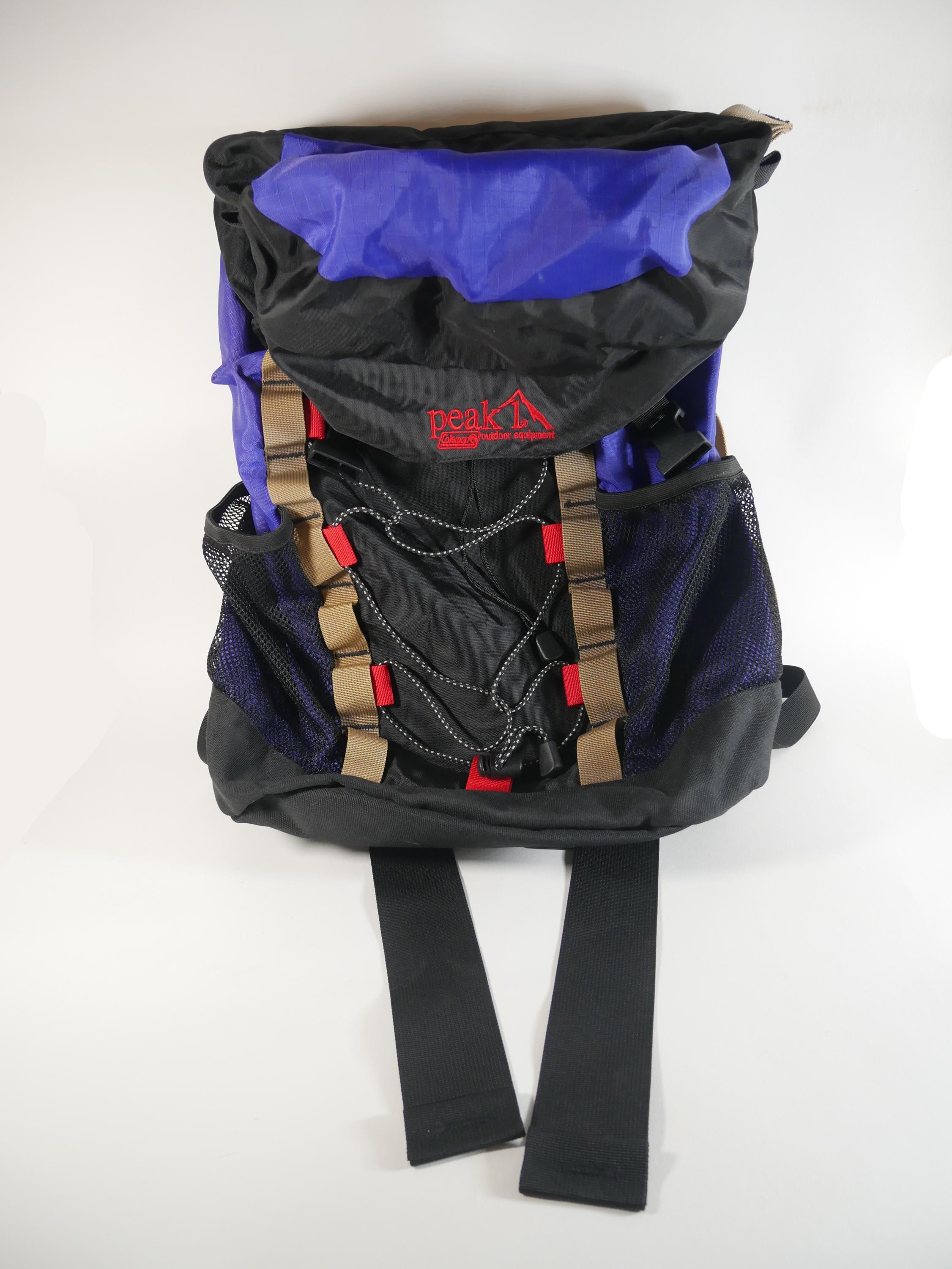 Vintage Coleman Peak Internal Frame Backpack Padded Hiking