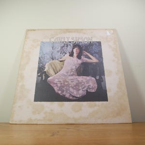 Álbum de vinilo homónimo de Carly Simon, 1971, 12 pulgadas, EKS-74082.