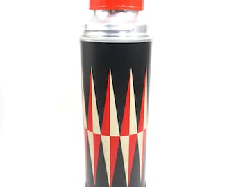 Termo vintage JC Higgins de 473 ml (16 oz), taza de viaje para camping Sears, estilo MCM.