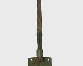 Vintage Original War US Army Entrenching Field Shovel W/ Pick H-W