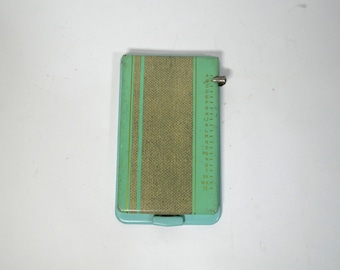 Vintage Bates Pencilist Model E Name Address & Phone Number Organizer USA Green