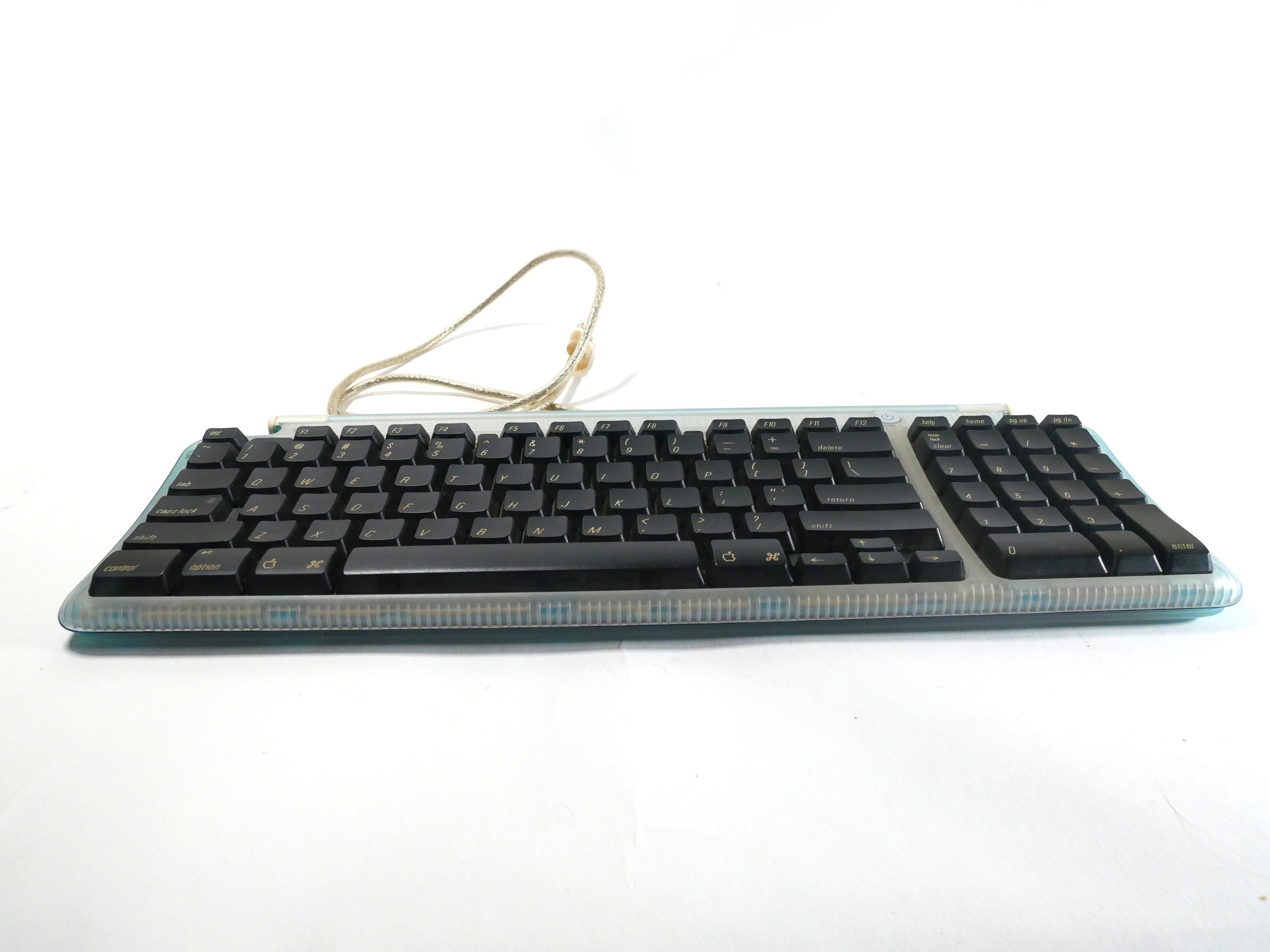 Vintage Apple USB Keyboard Blue Imac Power Mac M2452 Tested Works